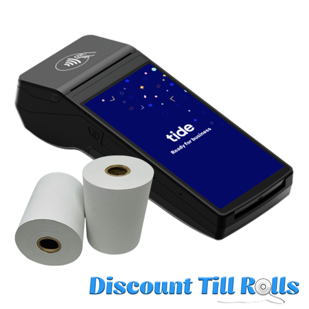 Tide Card Reader Thermal Receipt Paper Rolls Credit Card Machine PDQ Till Rolls