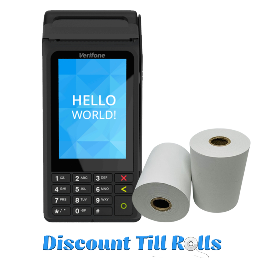 Verifone V210 Thermal Receipt Paper Rolls Credit Card Machine PDQ Till Rolls