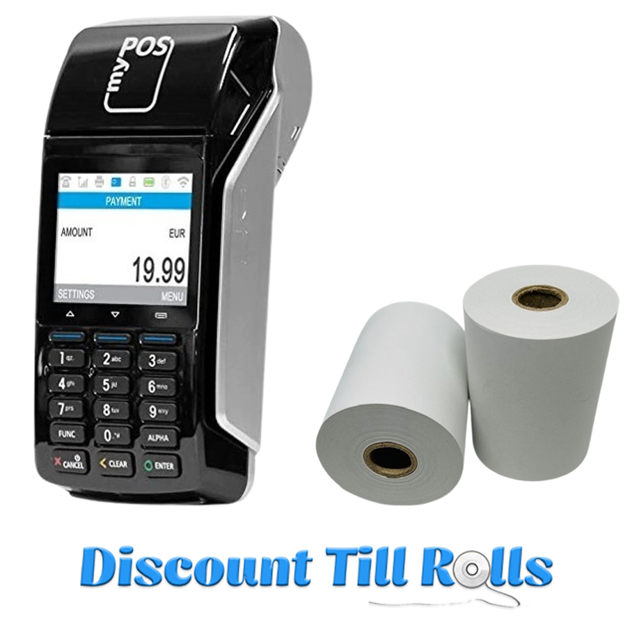 myPOS Combo Thermal Receipt Paper Rolls Credit Card Machine PDQ Till Rolls